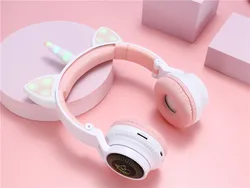 Super Funny Stereo Cartoon Kids Headset Earphones Promotional Gift Gaming Headset for Unicorn Kid Wireless Kids Headphone