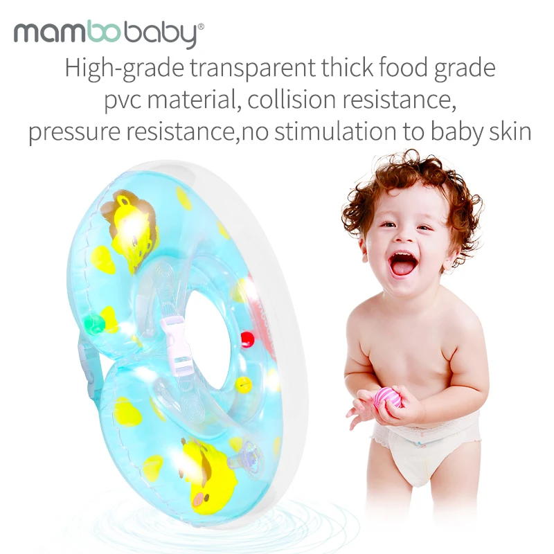  Mambobaby надувные детские плавательные шейные кольца mambo Плавающий поплавок плавающий бассейн для воды детский спа младенцев