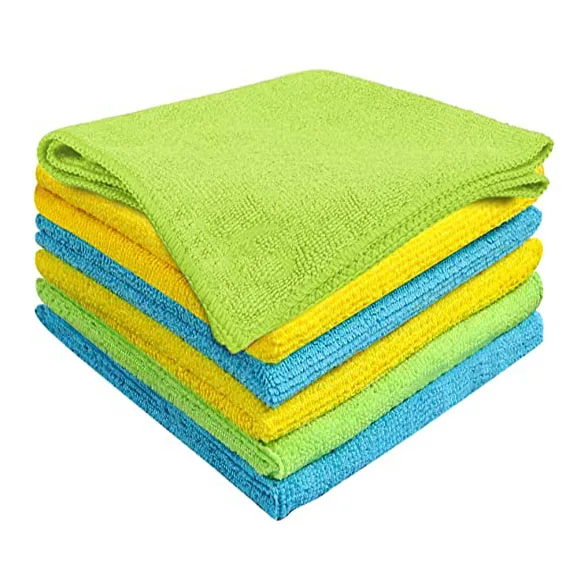 Wholesale Daily Clean Microfiber Car Wash Towel Reusable Window Kitchen Towels Dish Rags Absorbent Microfiber Cleaning Cloth