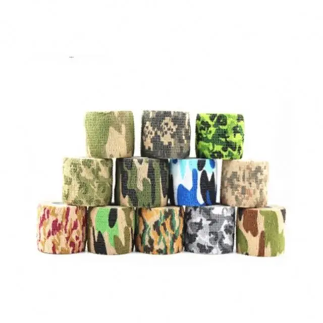 High Non Woven Elastic Pet Self Adhesive Wrap Cohesive Bandage Sports Strapping Tape Camo