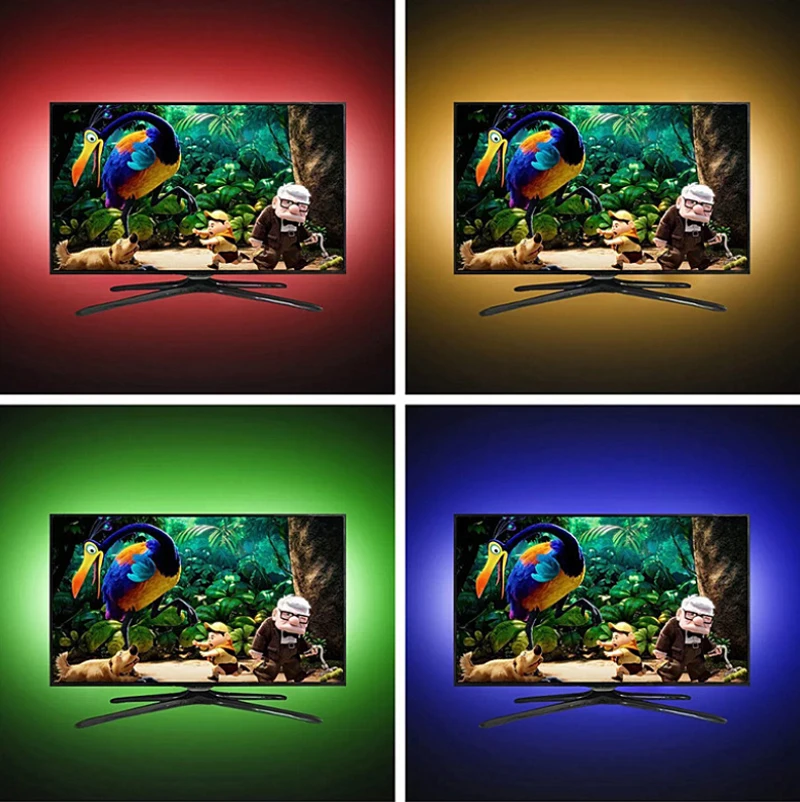 Индивидуальная индивидуально Адресуемая светодиодная RGB лента WS2812B с USB пикселями программируемая WS2811 IC встроенная 5050 DC5V