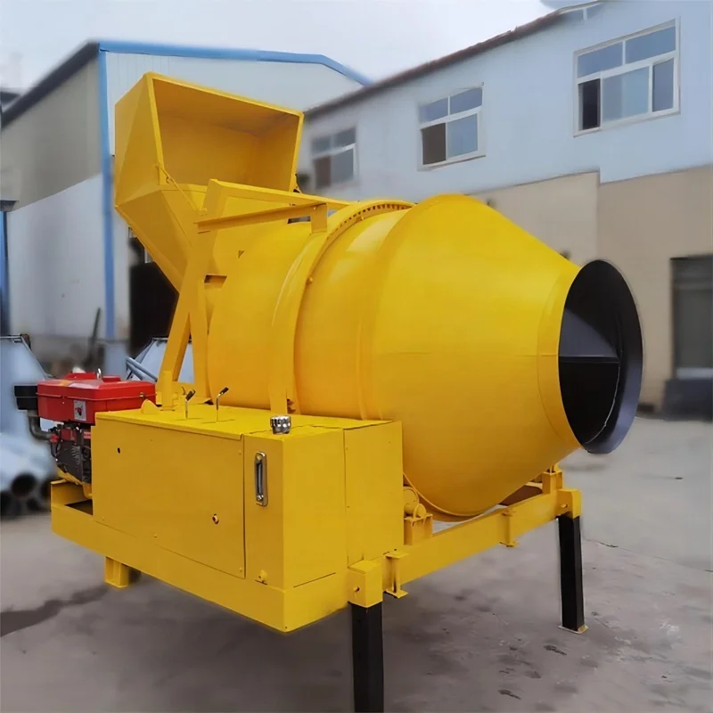 0.35M3 Wire Rope Feeding Manual Hand Mini Wet Cement Sand Mixing Machine Fiji Portable Diesel Jzc Concrete Drum Mixer Price