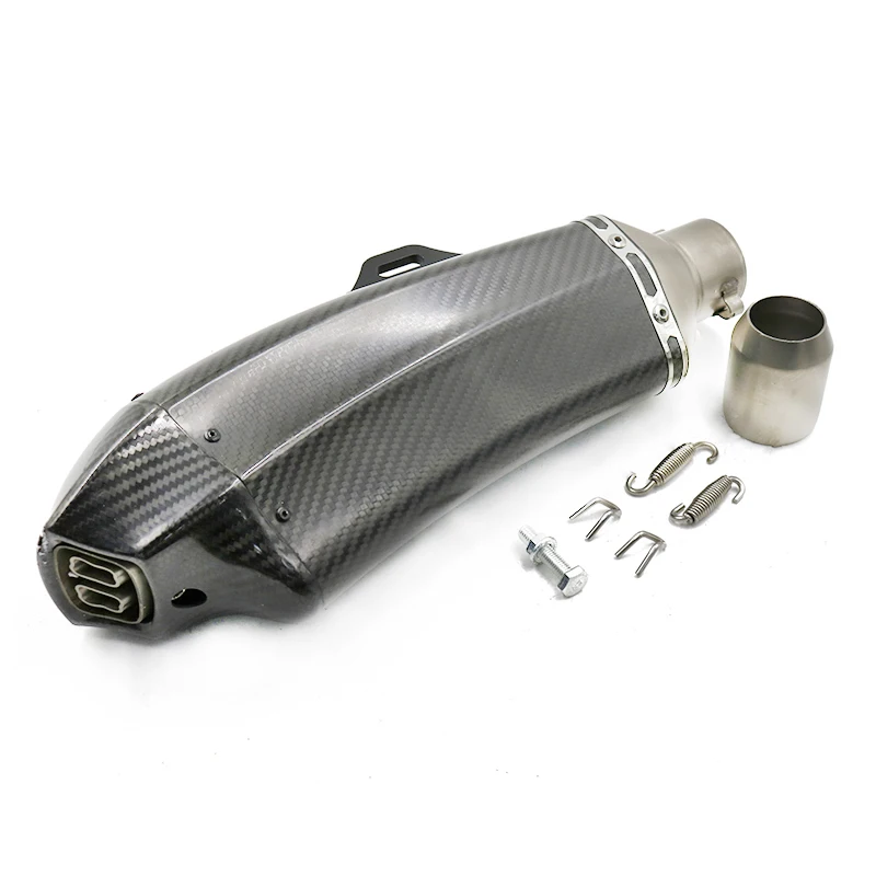All Carbon Fiber motorcycle modified exhaust k153 muffler for 400-1200cc motorcycle exhaust system  Z250 Z900 K8 K325 exhaust
