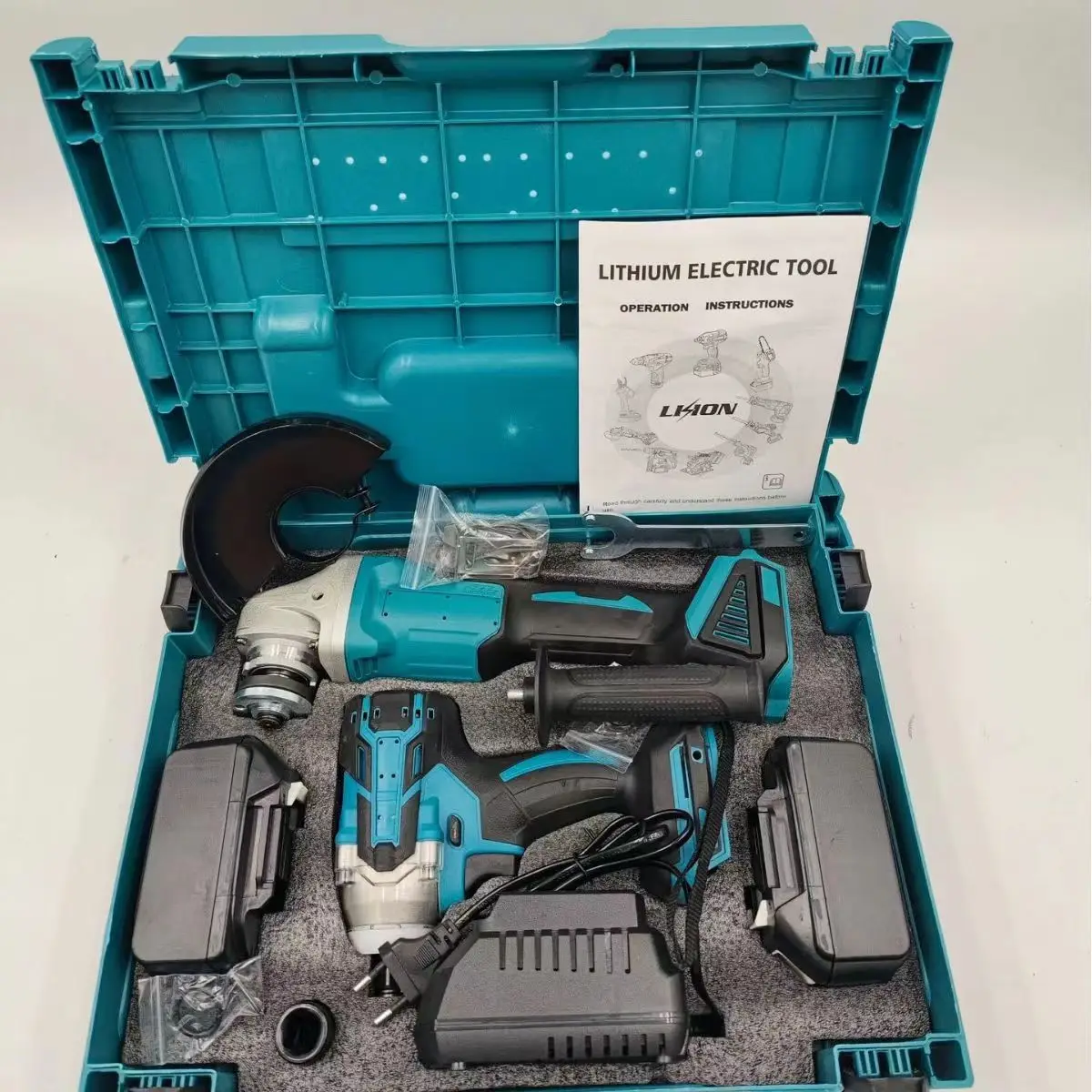 Set 4 Electric Drill Pieces Versatile Set Industrial Use Combination Screwdrivers Made Plastic Lithium Battery Wood Working