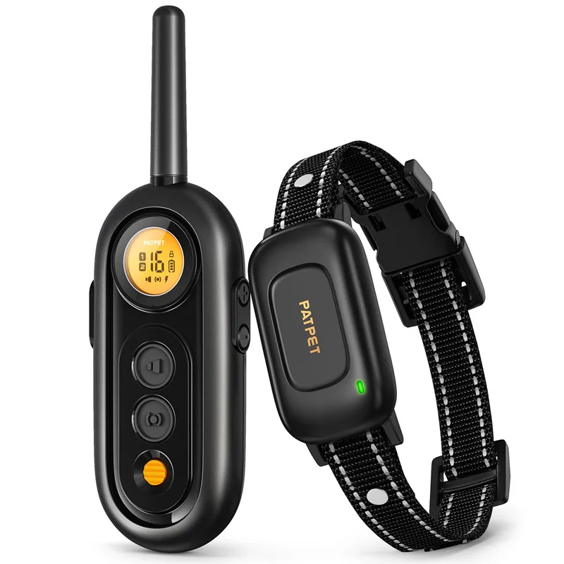 Patpet Wholesale Rechargeable Dog Training Shock Collar with Remote 3 Safe Training Modes Collar Waterproof For Dog