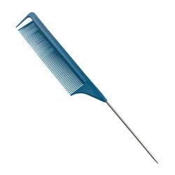 Hairdresser Combs Fine Tooth Hair Sectioning Metal Rat Tail Combs Custom Packaging Parting Comb With Logo