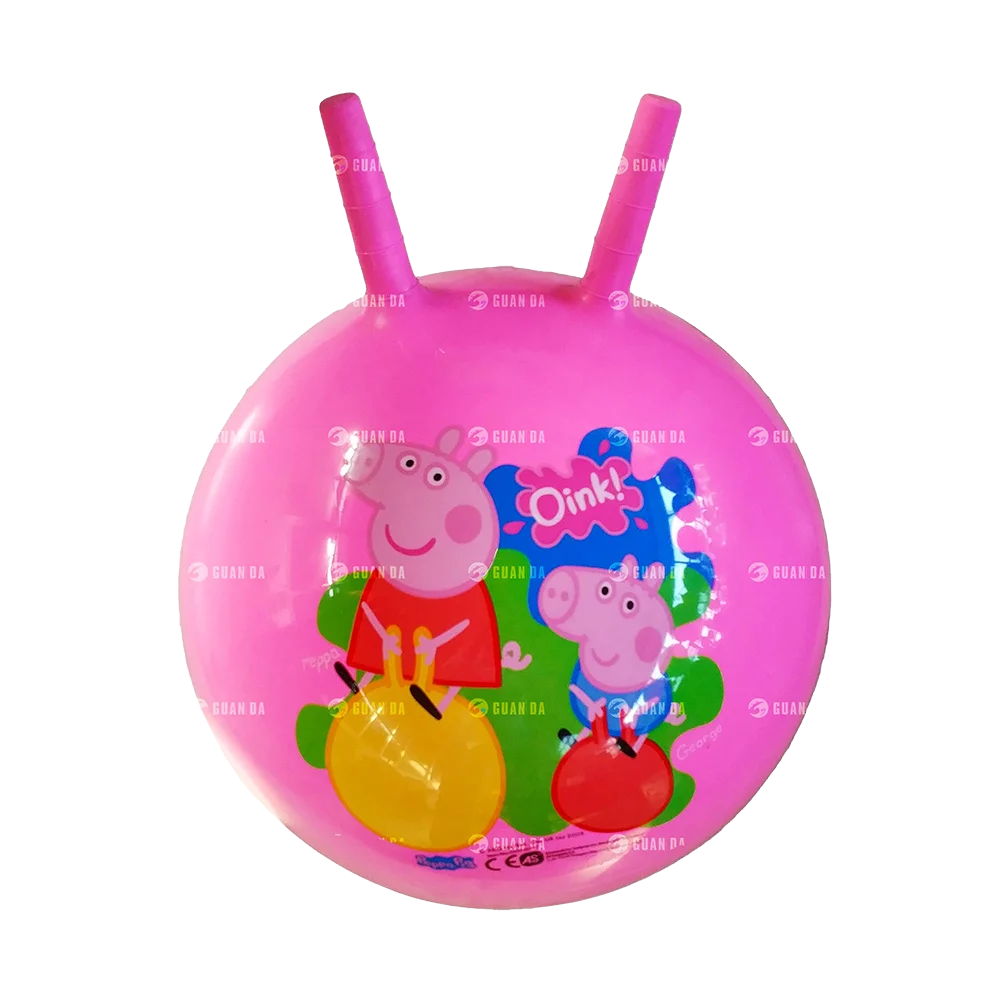 Eco-friendly Kids Playing Jumping Hopper Ball Toy Bouncy Ball With Handles