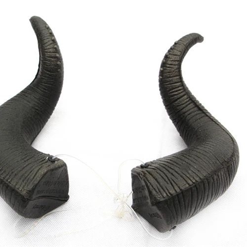 
Realistic Devil Demon Goat Small Beast Horns for Head Decoration OEM 