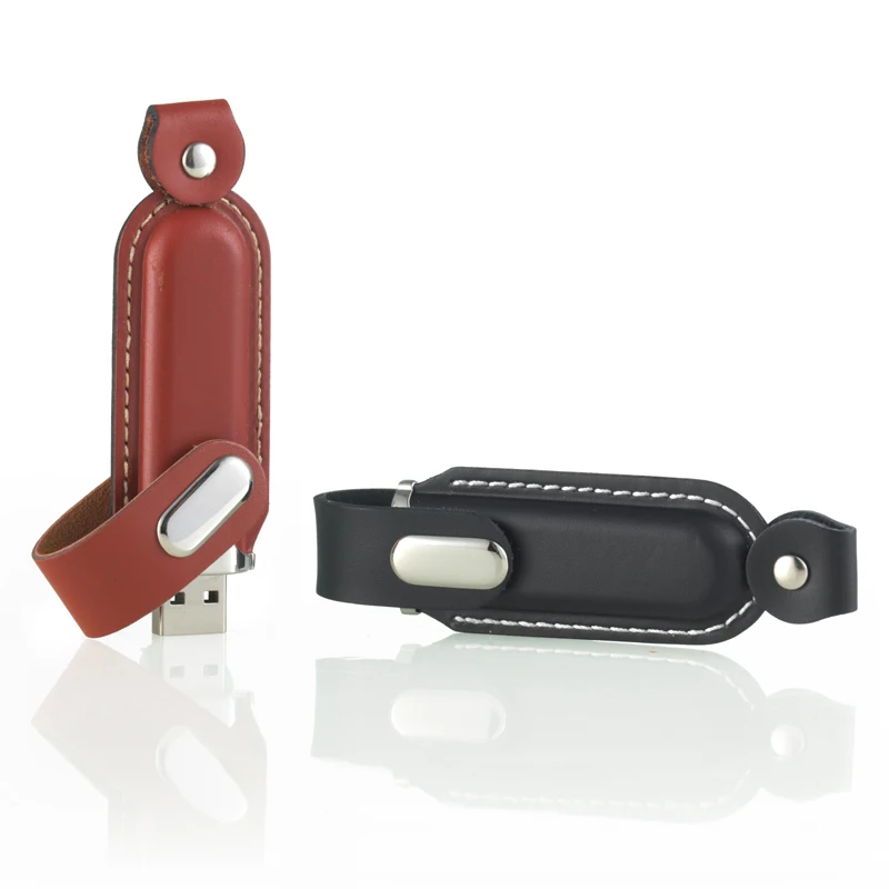 Custom Logo Leather Usb Stick Memory 2.0 3.0 Pendrive Usb Flash Drive Metal Custom Logo Usb Stick