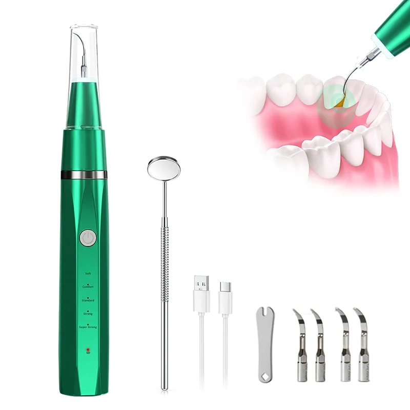 5 Modes Ultrasonic Tooth Cleaning Wand Whitening kits Tartar Calculus Remove Dental Scaler Teeth Cleaner