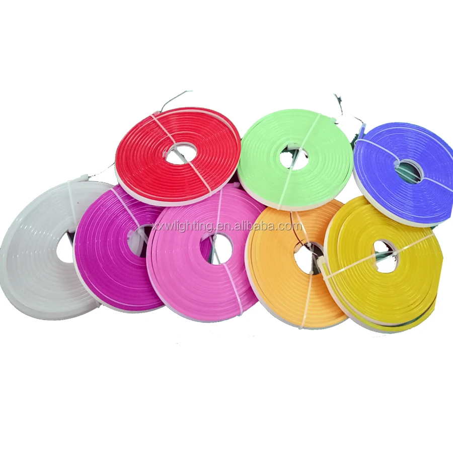 
factory supply silicone 6mm super slim neon tube rope lights 