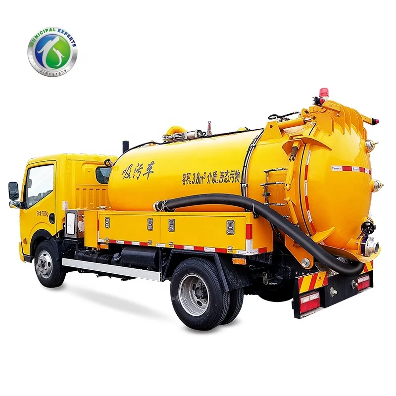 Sale 4500L Vacuum Truck Tank Used Septic Suction Pump Xiang Long Jurop PN84D 540 M3/h 6000*1990*2560 CN;JIA Diesel EURO 5 Manual