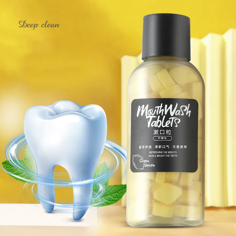 Portable Mild and Non-Irritating Mouthwash Cleaning Concentrated Particles for Clean The Mouth and Freshen Breath