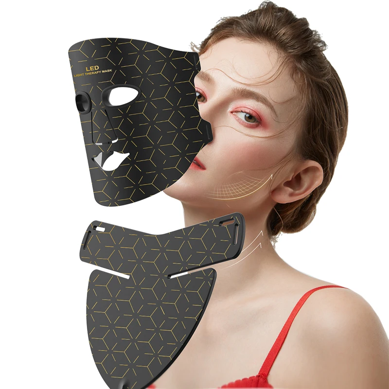 Soft Portable Led Facial FaceMask 4 Colors 415 605 635 850nm Red Light Photon Therapy Skin Care FaceMask