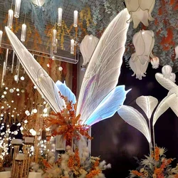 New design stage background of large butterfly background for garden wedding