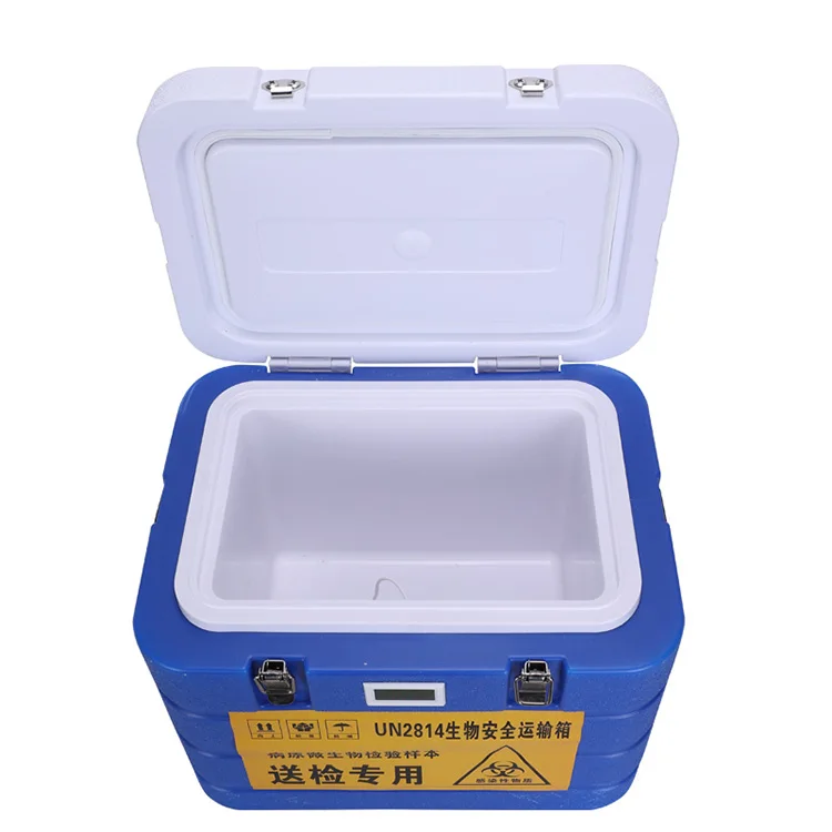 New Style Medical Experiment Vaccine Transport 12L Blood Vaccine Plastic Cooler Box Commercial Thermos Chest Cooler Igloo