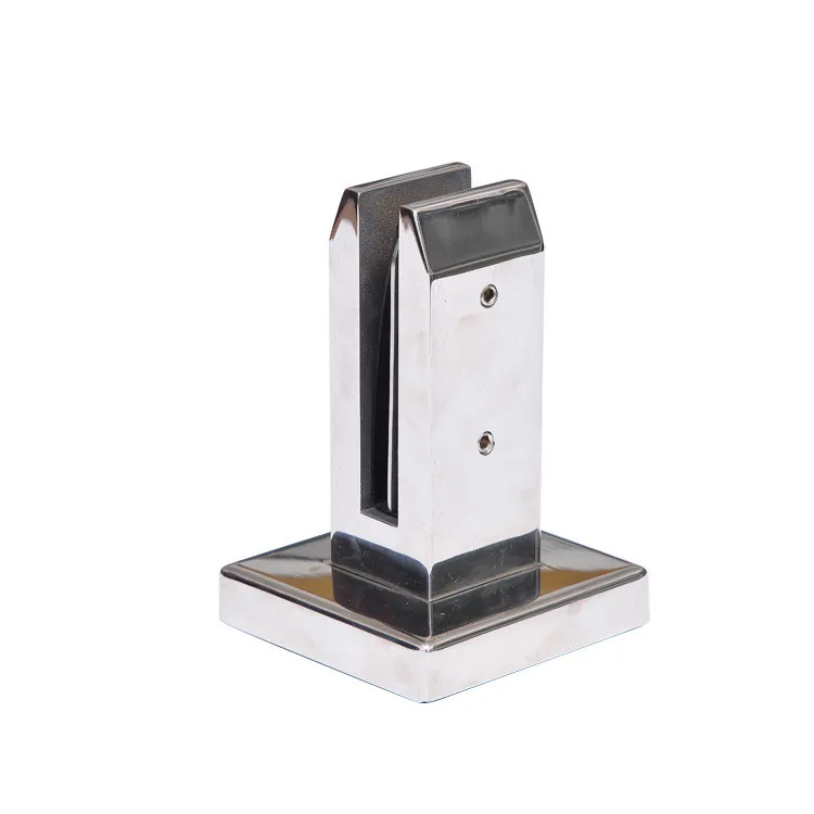 HYQY Manufacturer Low Price Stainless Steel Side Mount Round Square Glass Support Standoff Spigot for Balcony Stair Pool