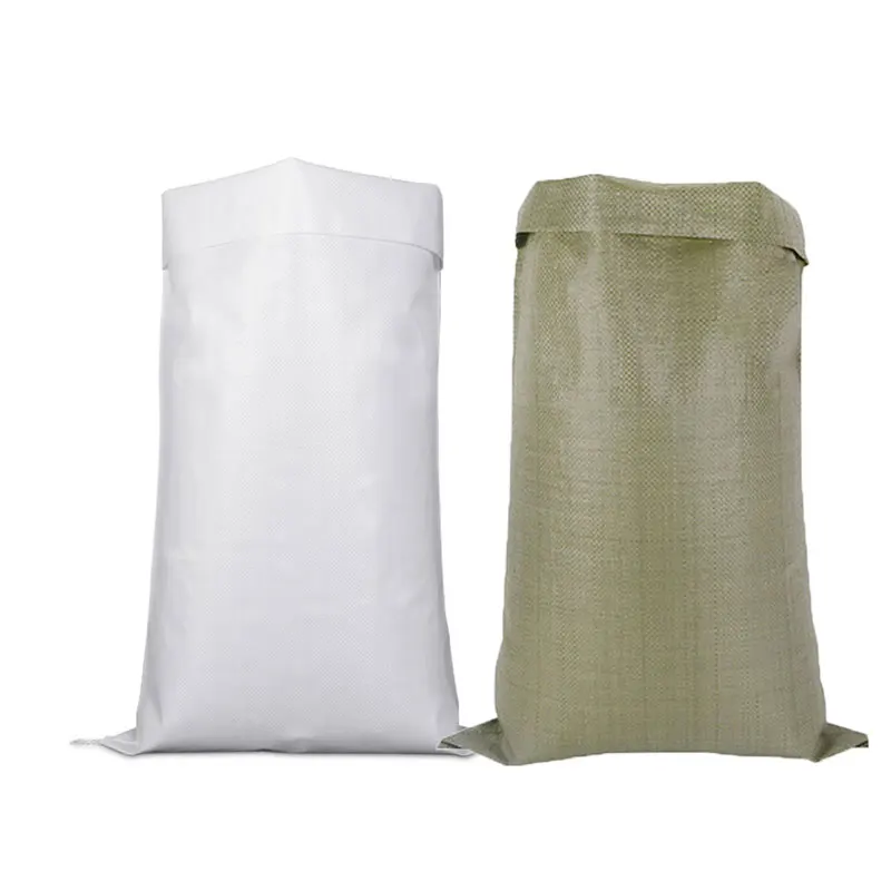 OEM double layer with inner membrane liner sack feed bag thickened waterproof express packing bag white plastic woven bag