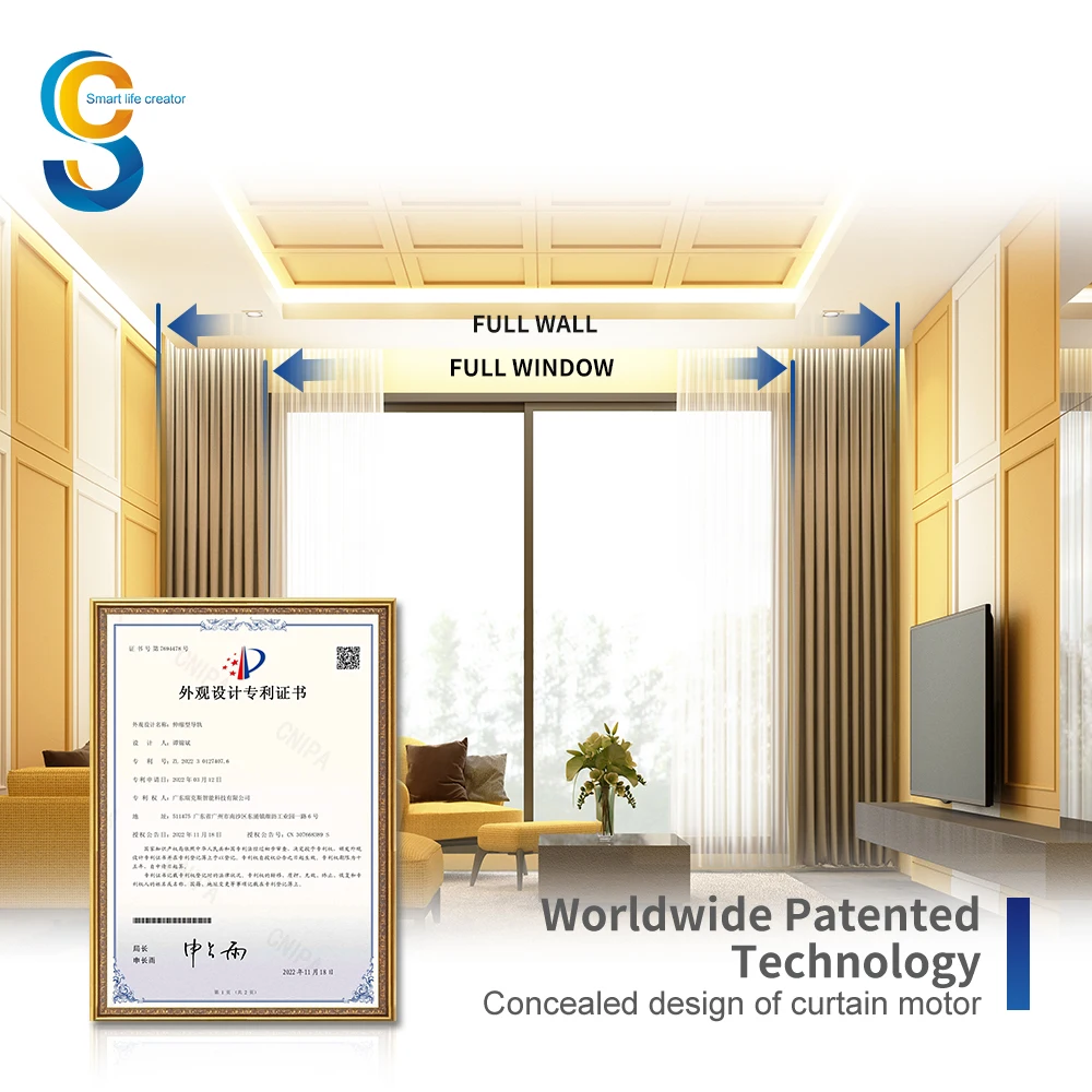 Flexible Ceiling Mount Room Divider 1.2-4.5m Smart Telescopic Motorized Simple Curtain Rod With Track