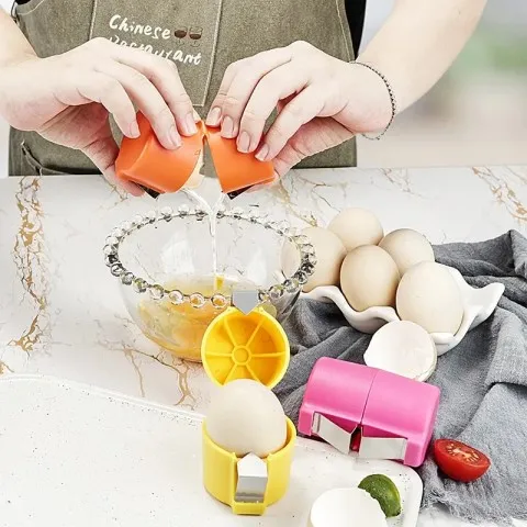 Hot Sale New Eggshell Cutter Egg Opener Shell Opener Steel Boiled Raw Egg Creative Kitchen Tool Egg shell Opener