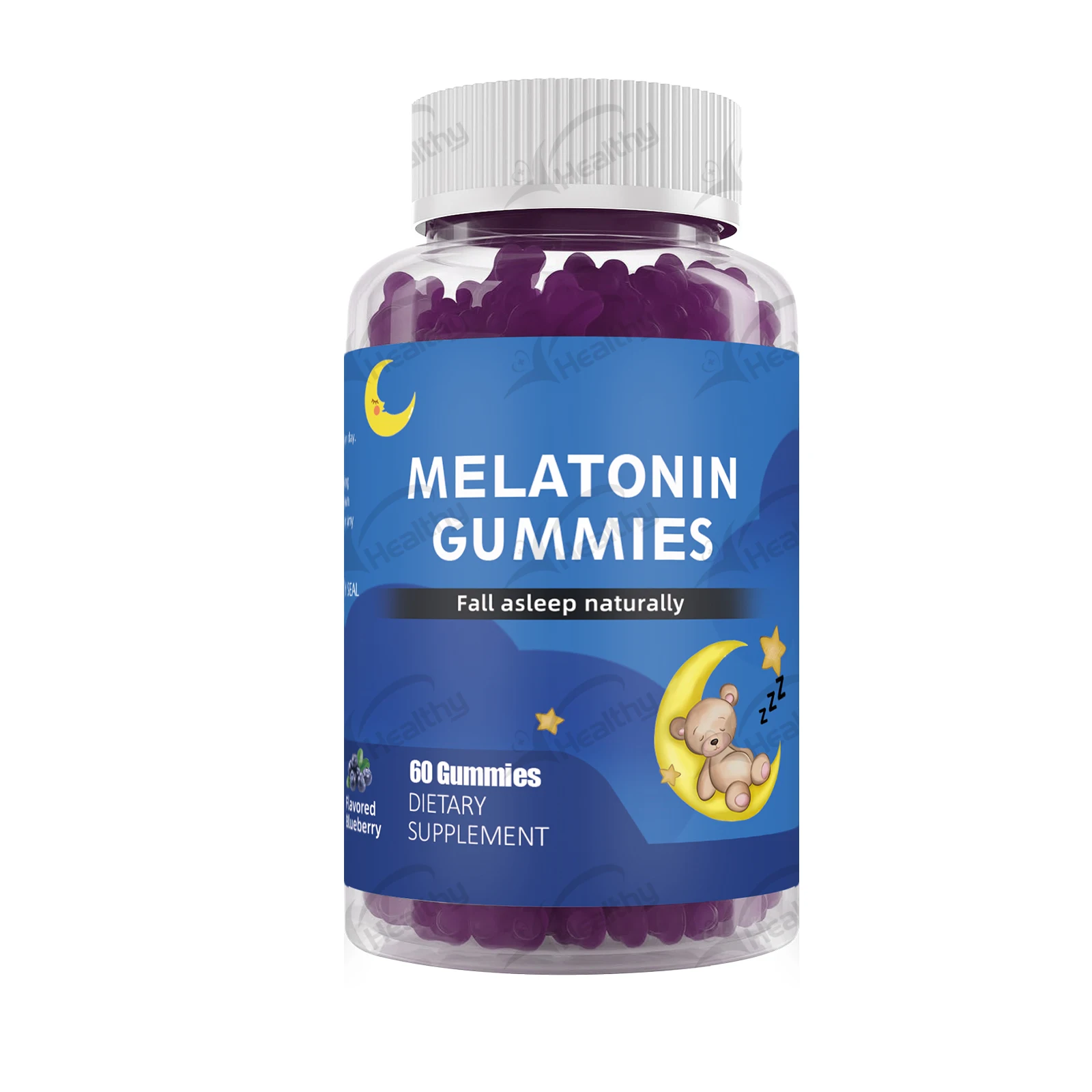 Private Label Custom Sugar Free Sleeping Gummies 10000mg Vegan Melatonin Gummies for Fast Sleep Deep