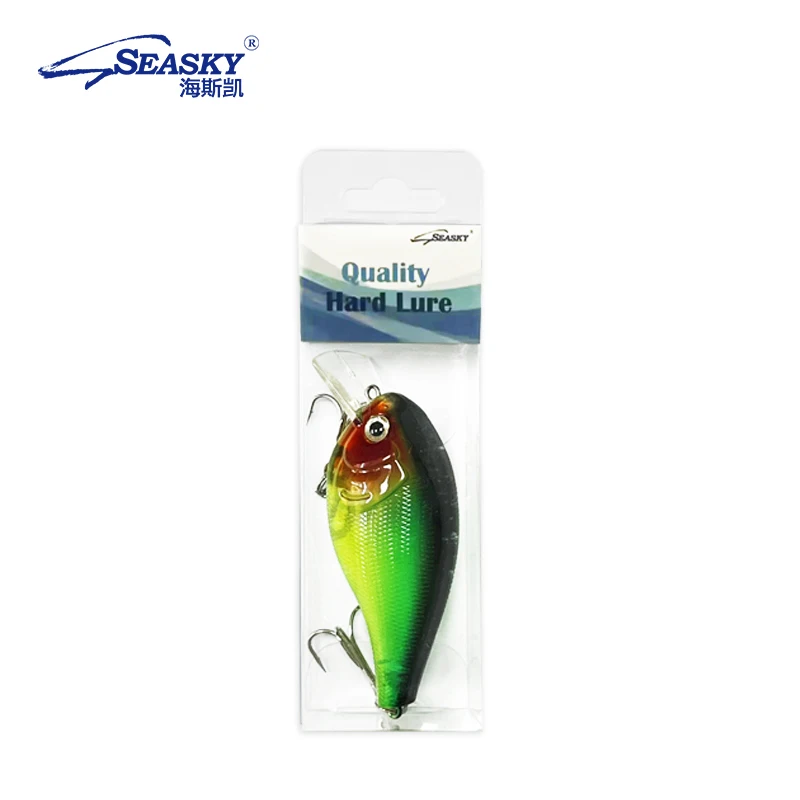 SEASKY 7cm 18g Crank Bait Topwater Diving Freshwater Bass Perch Trout Fishing Hard Lure