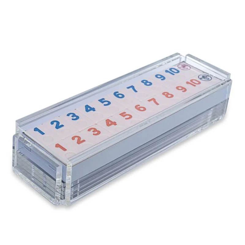 Backgammon Rummy Mahjong Game Factory Acrylic Rummy Game Set