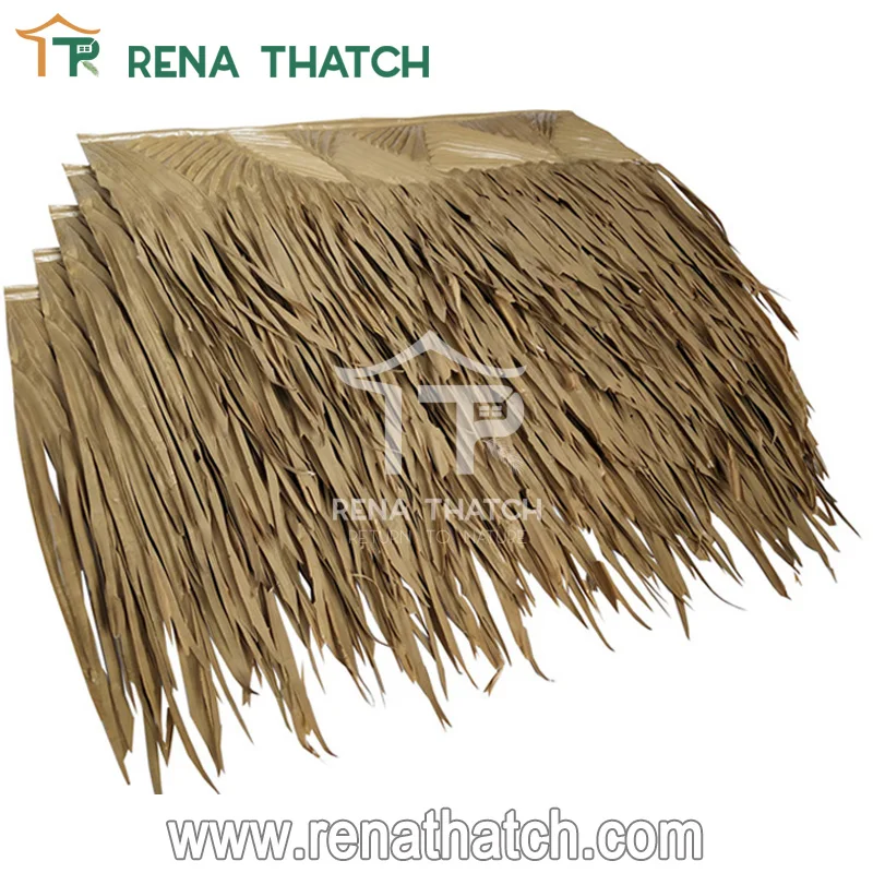 Waterproof artificial coconut palm leaves palma sintetica paja sintetica artificial similar with Palmex Viva