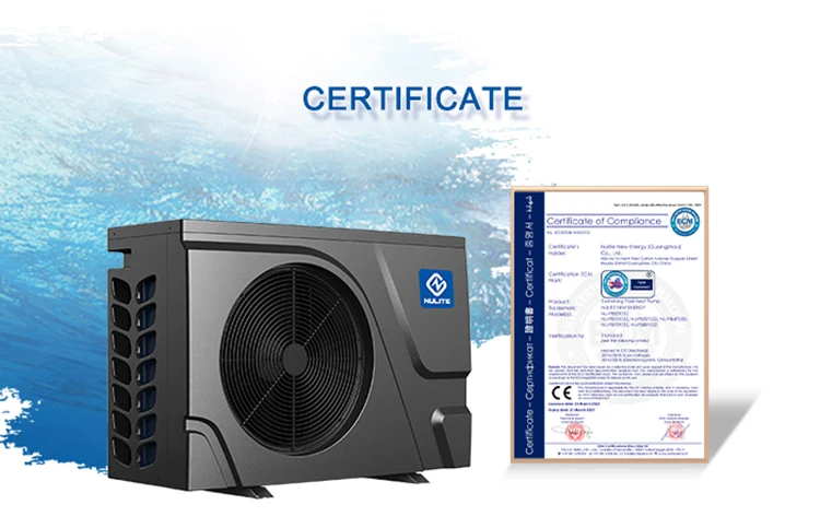 Nulite Hot sell 7kw to 28kw inverter R32 wifi odm heat pump water swim pool heater pump