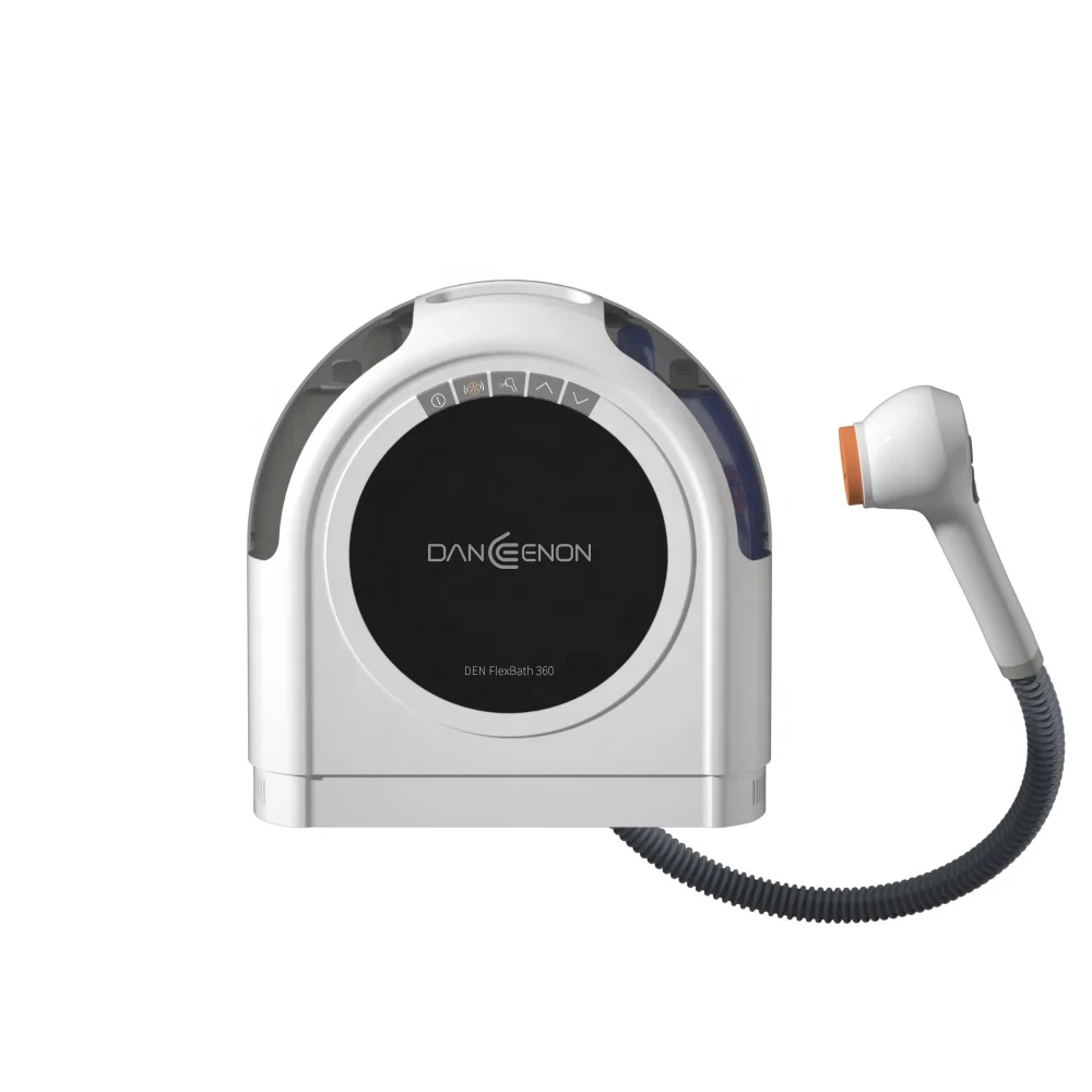 Intelligent portable bath machine for bed-ridden people with mobility disabilities to use atomized water to wash hair take bath