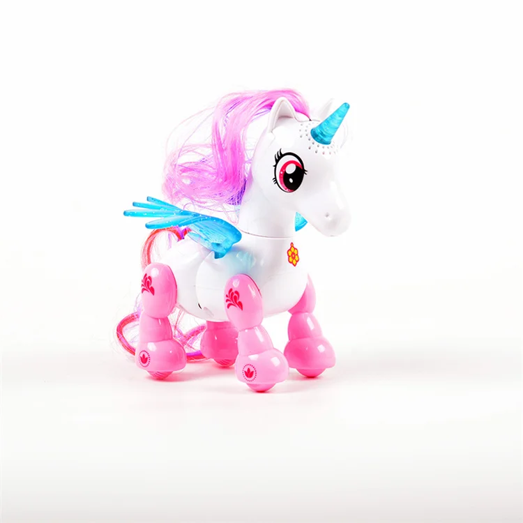 Multi-purpose pink and white smart Unicorn toy for children