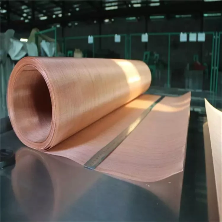ultra fine EMI EMF Shielding fabric 150 micron faraday cage shielding copper wire mesh