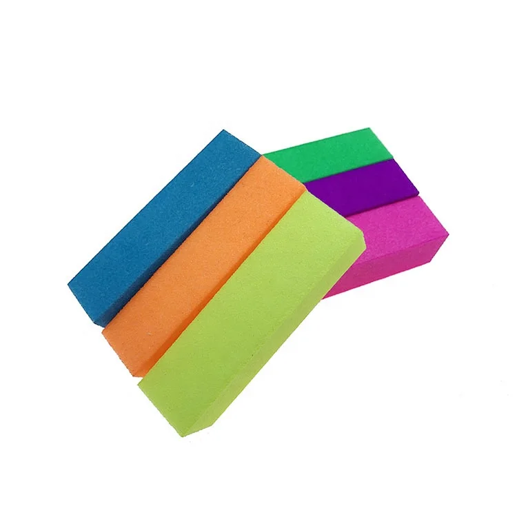 Factory price colorful sponge pink nail buffer file and nail buffer block with private label