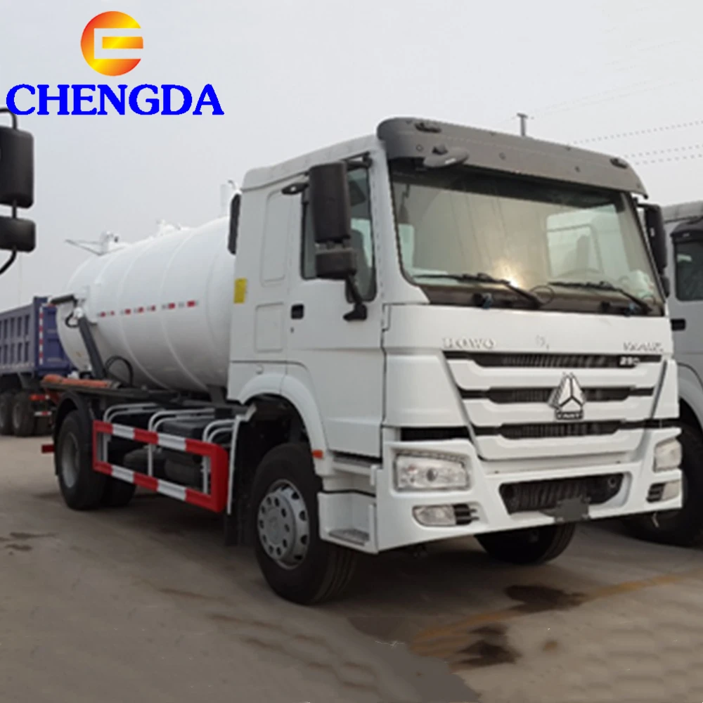 
Factory Price Sinotruk Howo 11000liters Vacuum Sewage Suction Tanker Truck  (62159943162)