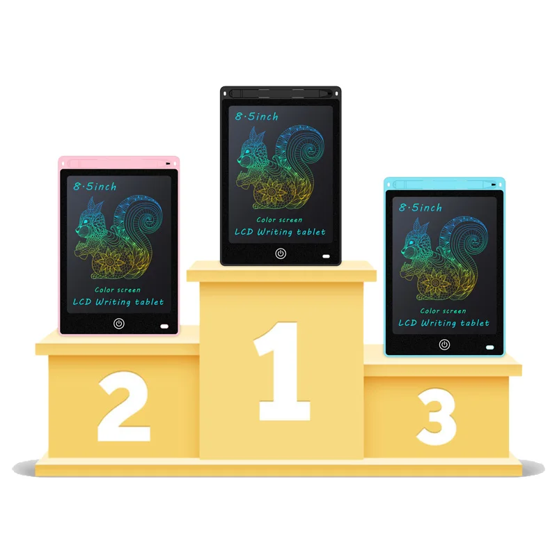 2 Pack LCD Writing Tablet 8.5 inch Electronic Drawing Pads For Kids Portable Ewriter Doodle Board with lanyard and magnetic