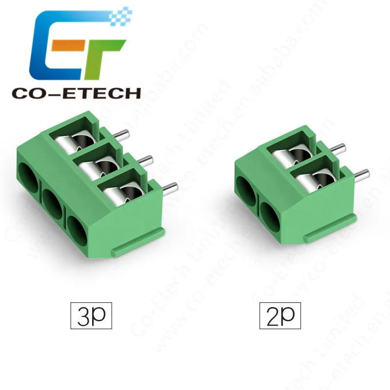5,08 мм печатной платы Клеммная колодка Разъем KF301 Американская классификация проводов 2р 3 штыря гнезда штепсельной вилки