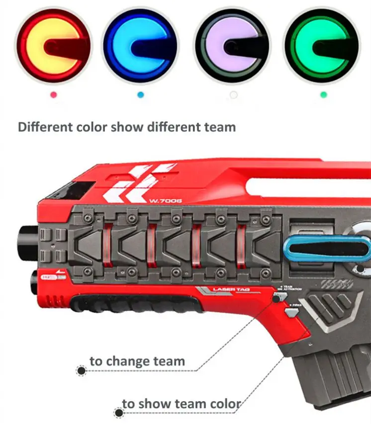 Hot sale Parent-child interactive toys Battery Power Sound Laser Tag Gun for Children Warrior Battle  Game toys outdoor