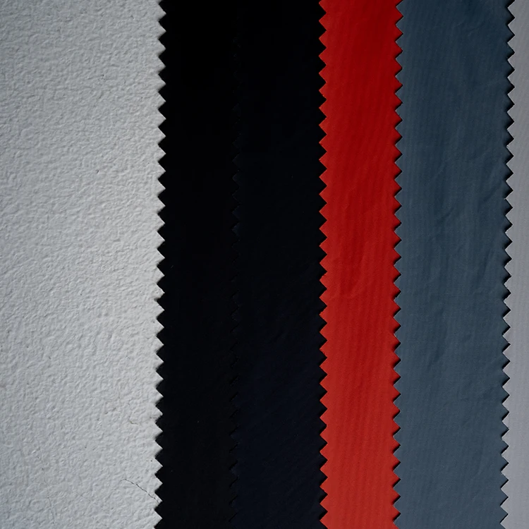 Recycled Plain light weight cire  fabric nylon taffeta for sportswear clothing