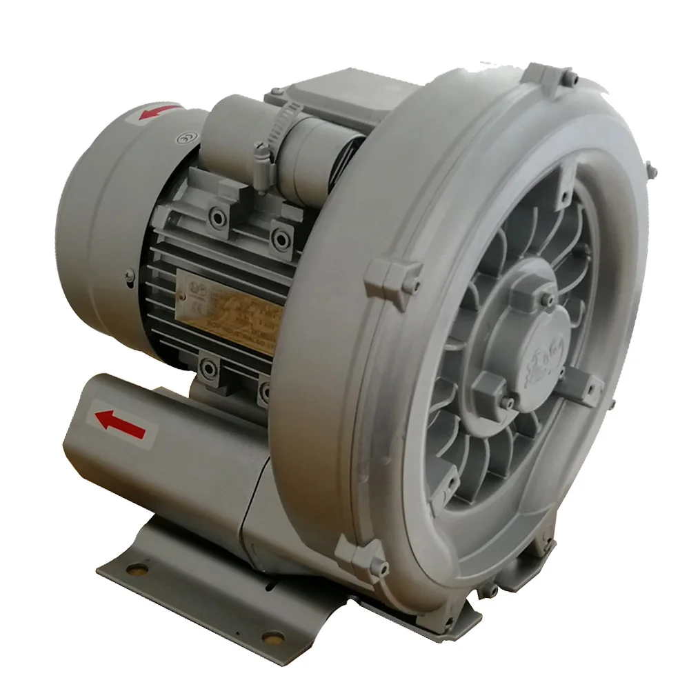 0.75 kw 1hp high airflow high pressure air blower/ring blower for biofloc