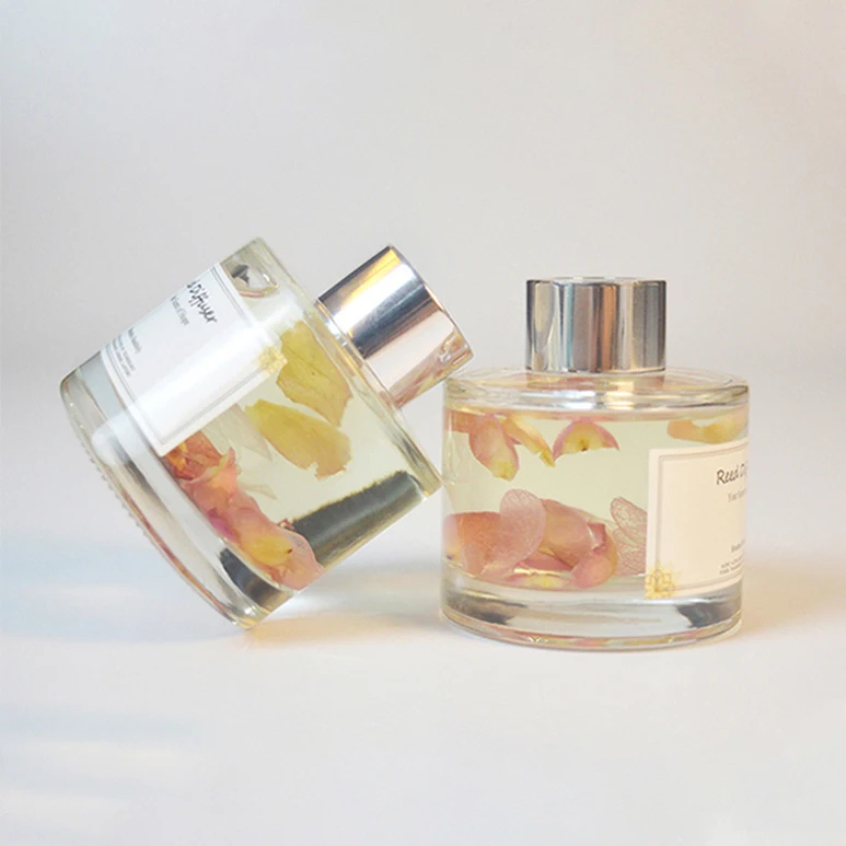 CUNS 200ml Luxury Decorative Crystal Glass Bottle Wholesale Fragrant Scented Floral Reed Diffuser for Home Air Fresheners