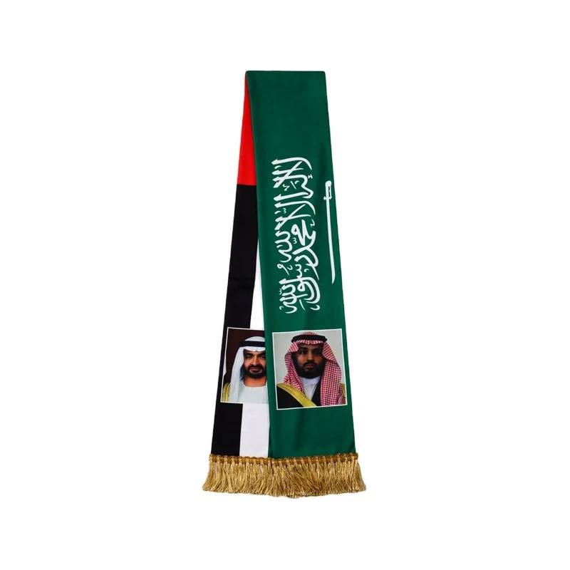 Good Quality Custom Printed Winter Jacquard Scarves Football Soccer Club Cup Sport Fan Scarf