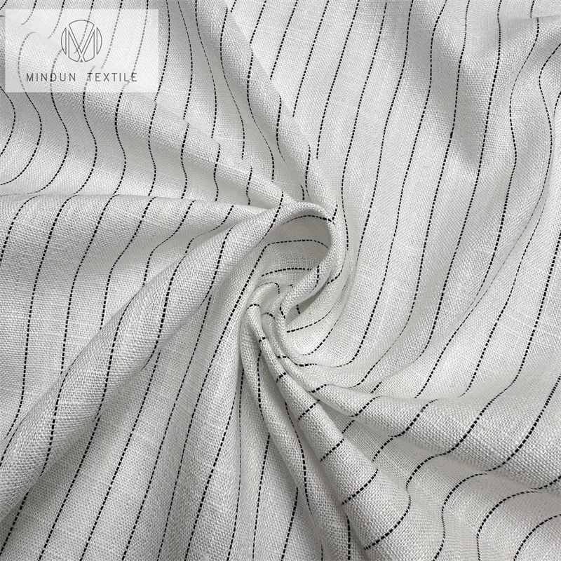 Mindun рубашка 30% льняная Tencel 40% хлопчатобумажная вискозная Ткань Текстиль рулон мягкий вискоза/льняная ткань