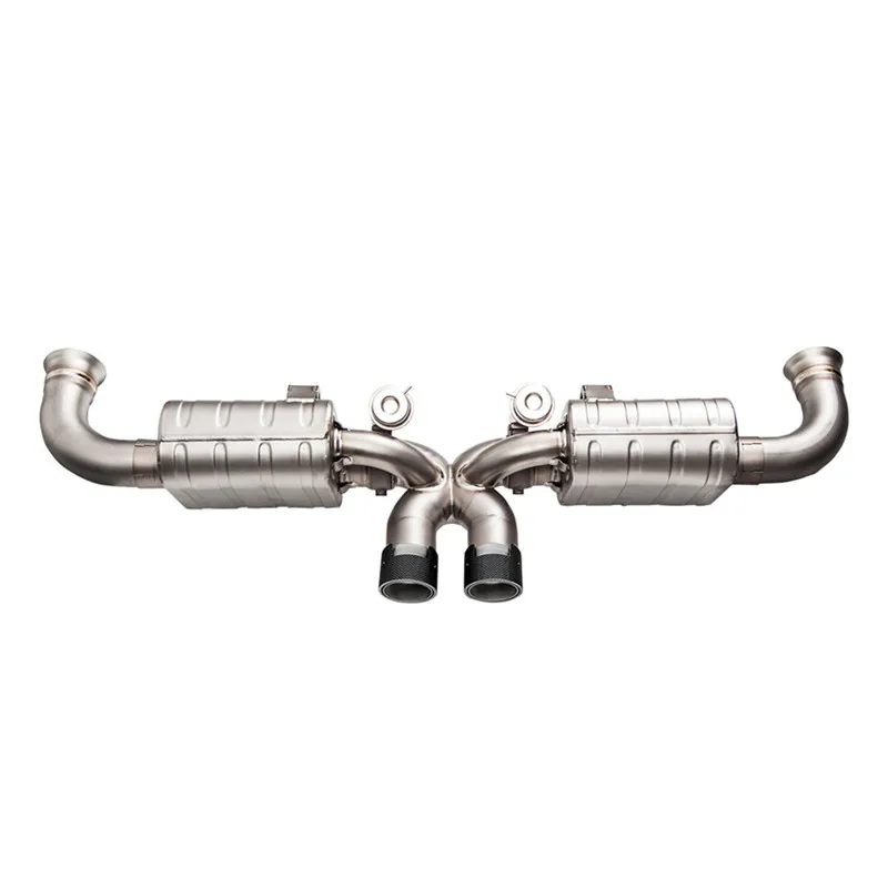 
MAXDO Racing Muffler Tips Full System Catback Headers Exhaust Manifold Downpipe For Porsche 997/997.2 GT3/RS 2006-2012 