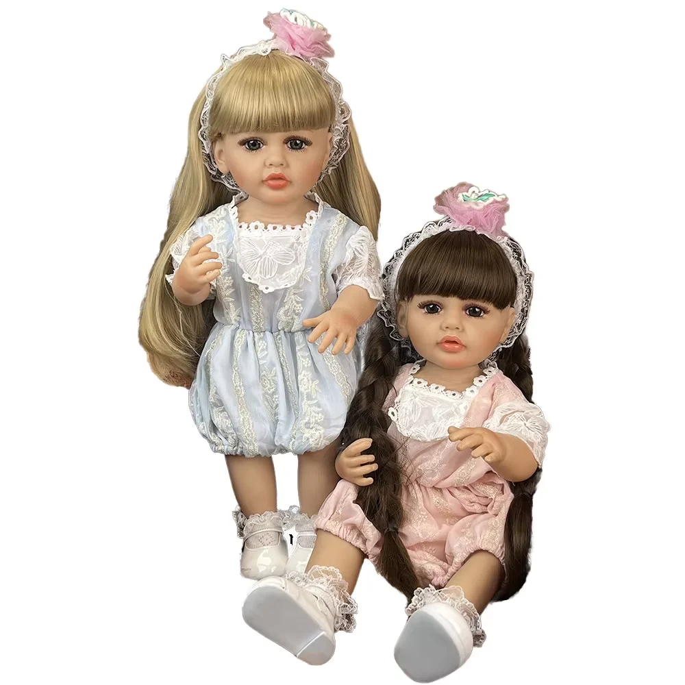 Bebe Reborn для новорожденных 55 см полностью силиконовые реалистичные куклы-реборн детских игрушек
