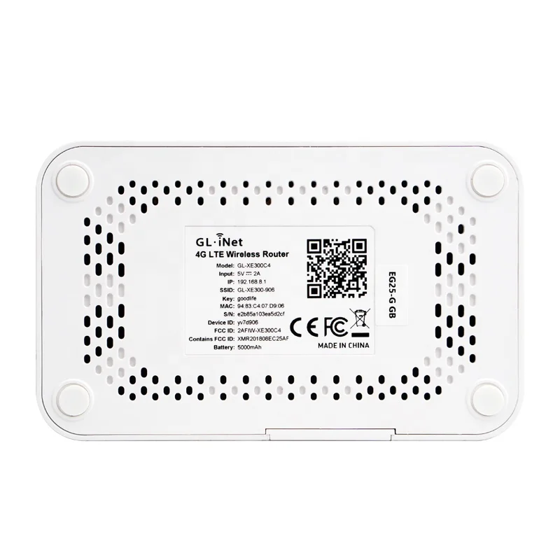 GL iNet XE300 CAT4/CAT6 300 Мбит/с 4G модуль маршрутизатора со встроенной батареей 5000 мАч LTE беспроводной маршрутизатор