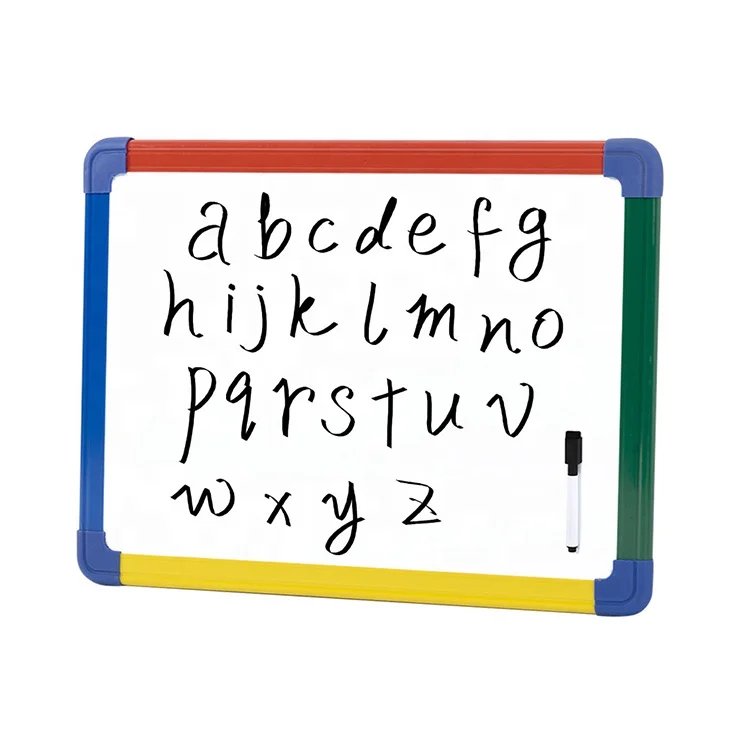 Оптовая продажа, низкая цена, двухсторонняя детская мини-доска для рисования, портативная Магнитная белая доска, сухая стираемая маленькая белая доска