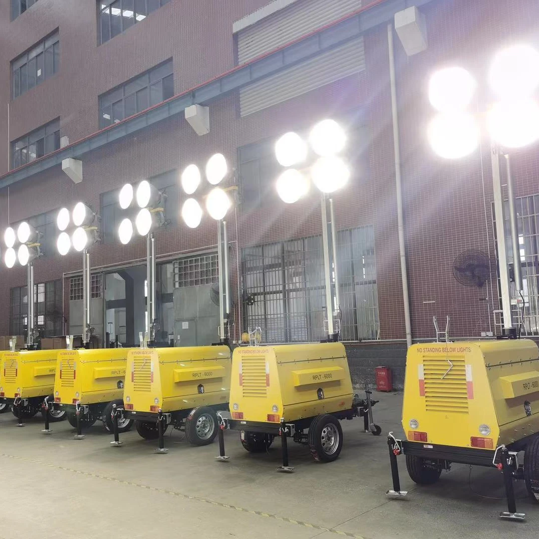 Outdoor lighting Tower Telescopic Mobile Light Tower Generator Price