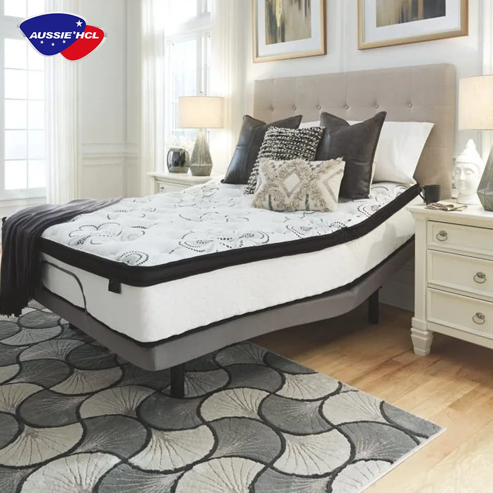 Hotel bed new xxxn mattress queen size sleep well memory foam filling compress roll package pocket spring mattress