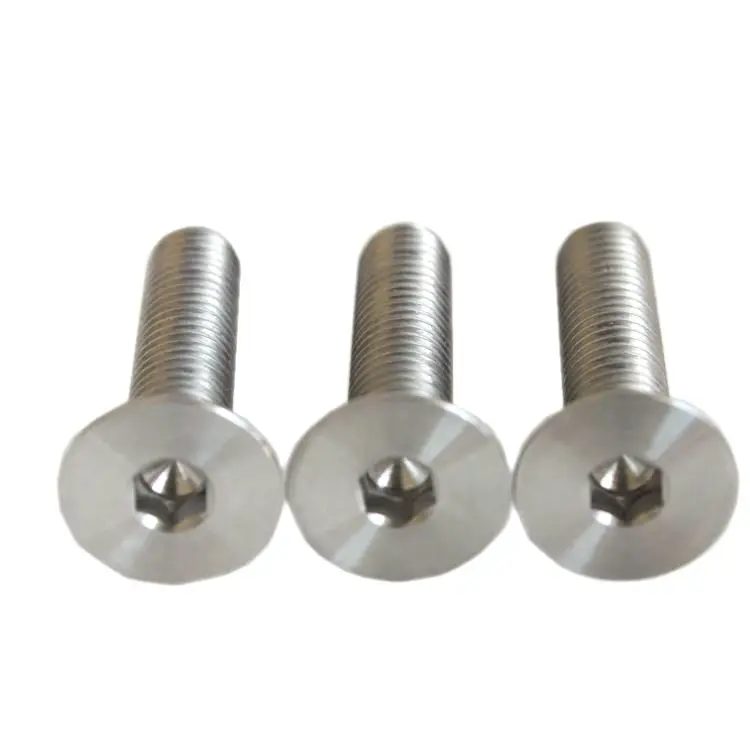 Rust Resistant DIN7991 M2 M2.5 M3 M4 Hex Socket Countersunk Head GR5 Titanium Bolts Screws for Rc Cars Drone