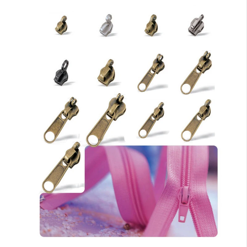 Wholesale nylon zipper sliders big size